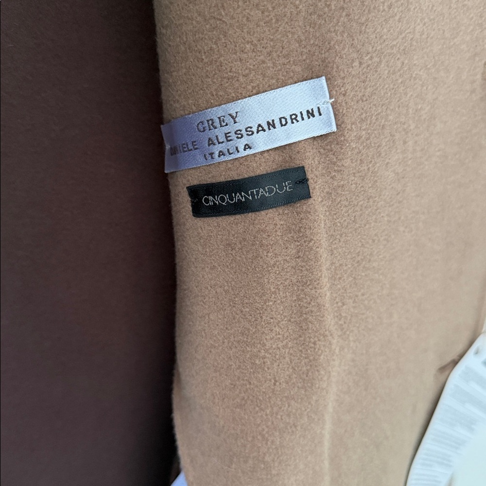 🔥🔥🔥Grey Daniele Alessandrini Men's Car Coat, coffee/ brown size M/L - Picture 9 of 12